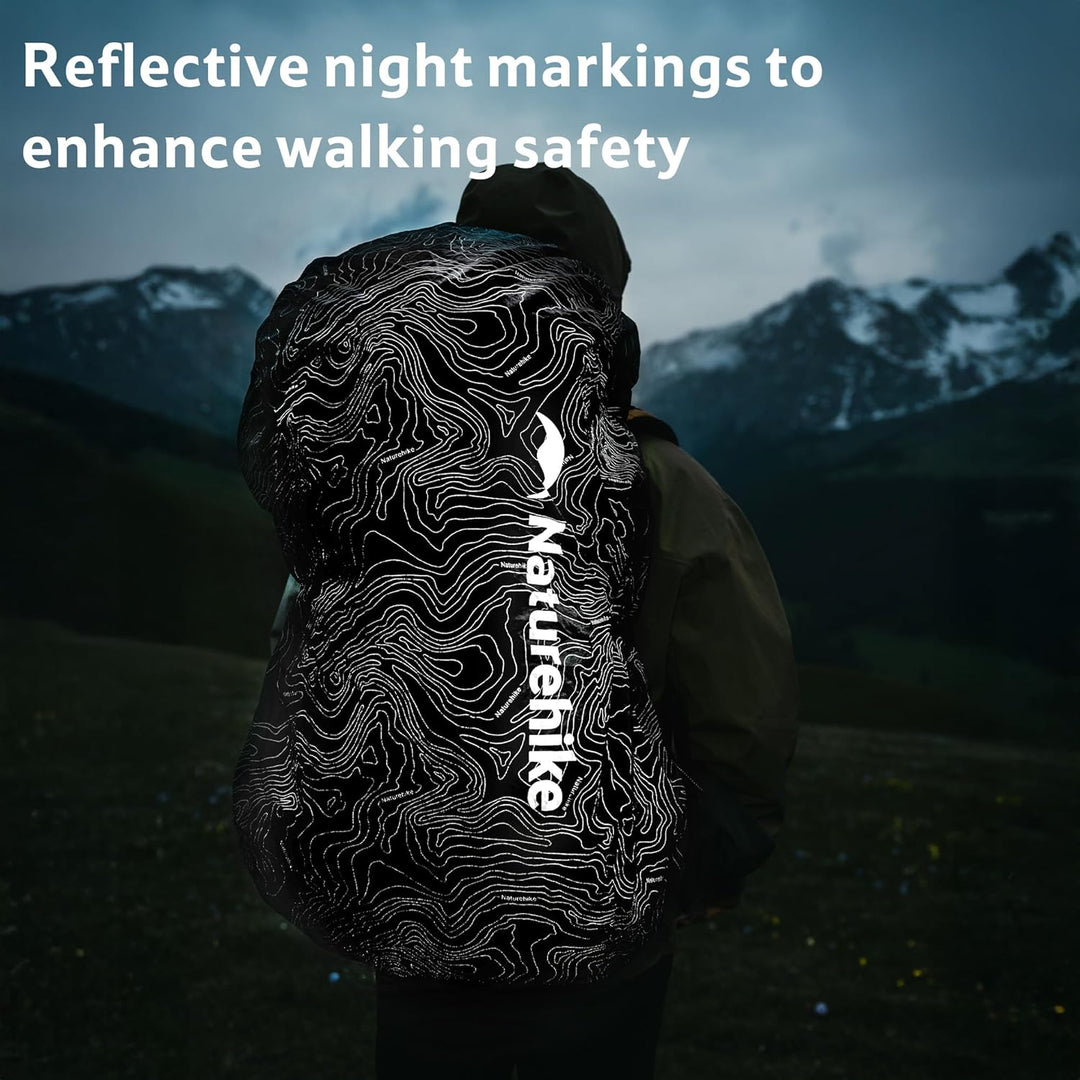 Naturehike Rucksack Regenschutz Wasserdicht Rucksack Abdeckung in Nylon Staubdicht für Outdoor Radfa