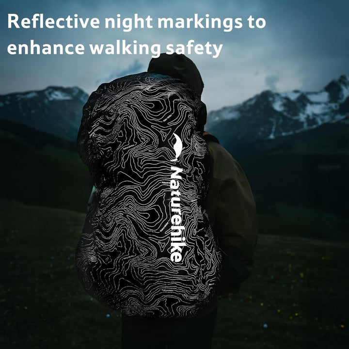 Naturehike Rucksack Regenschutz Wasserdicht Rucksack Abdeckung in Nylon Staubdicht für Outdoor Radfa