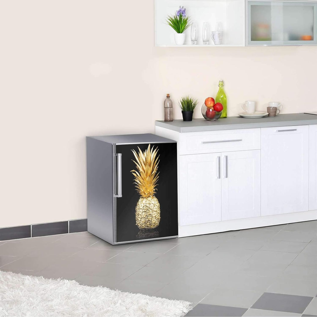 Kühlschrank Aufkleber I Dekoration für Kühlschranktür - Sticker Folie selbstklebend I Deko Küche - D