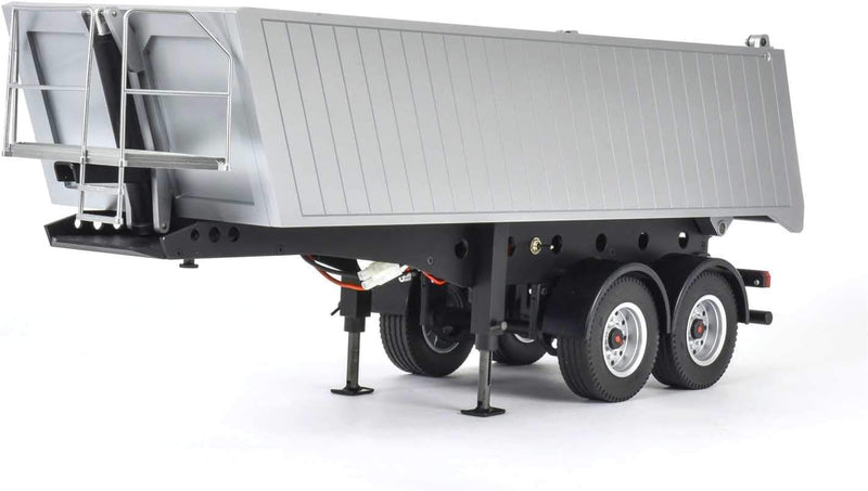 CARSON 500907312 - 1:14 2-Achs Muldenkipper Sattelauflieger, RC-Truck, Ersatzteile, Tuningteile, Zub