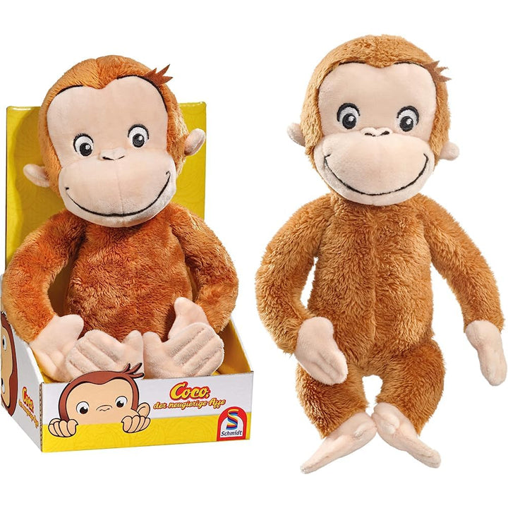 Schmidt Spiele 42740 Coco der neugierige AFFE, Plüschfigur, 26 cm, bunt & 42738 Coco der neugierige