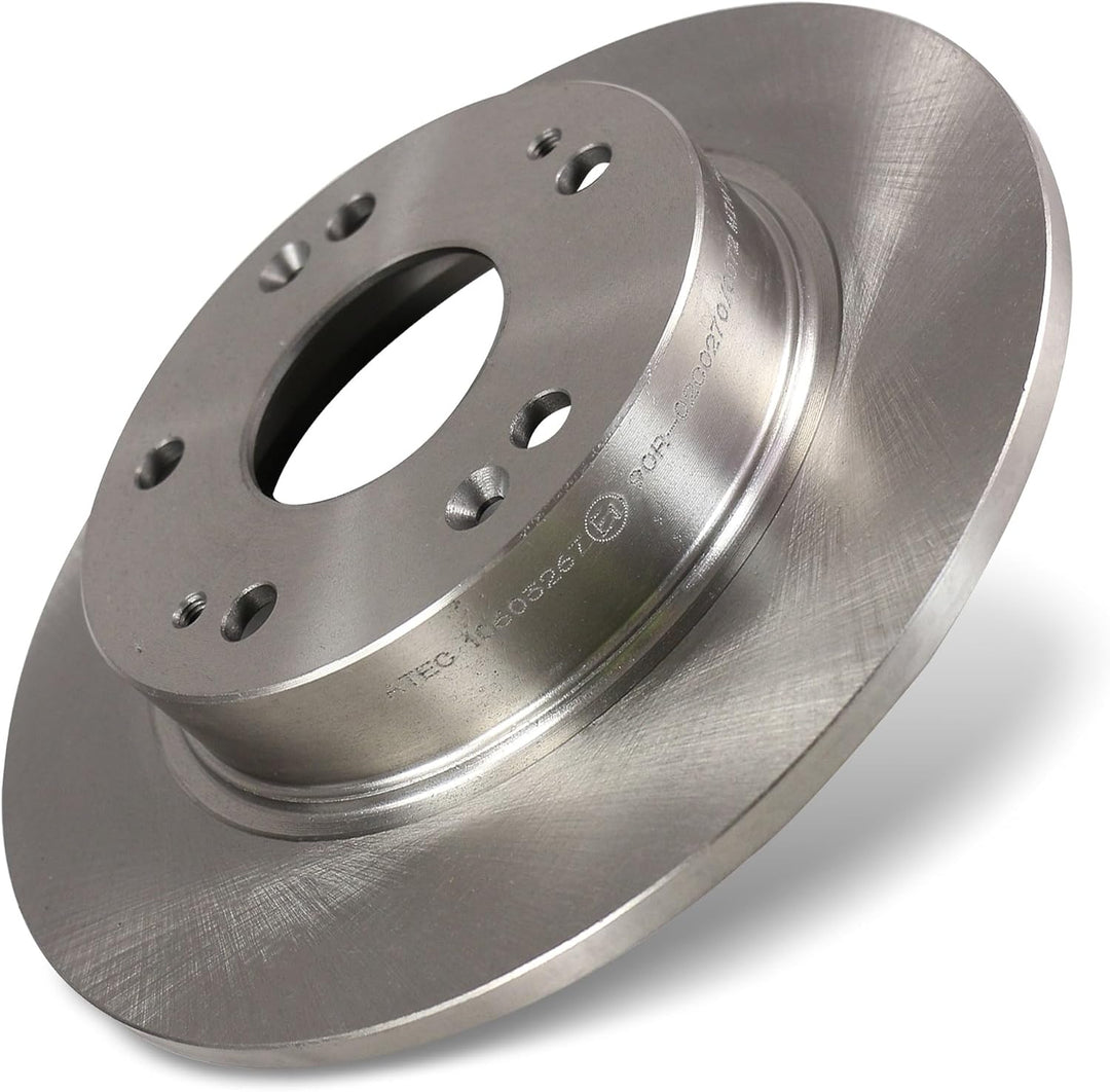 ATEC Germany Bremsenset Hinterachse inkl. Bremsscheiben Ø 260 mm Voll + Bremsbeläge Hinten, Passend