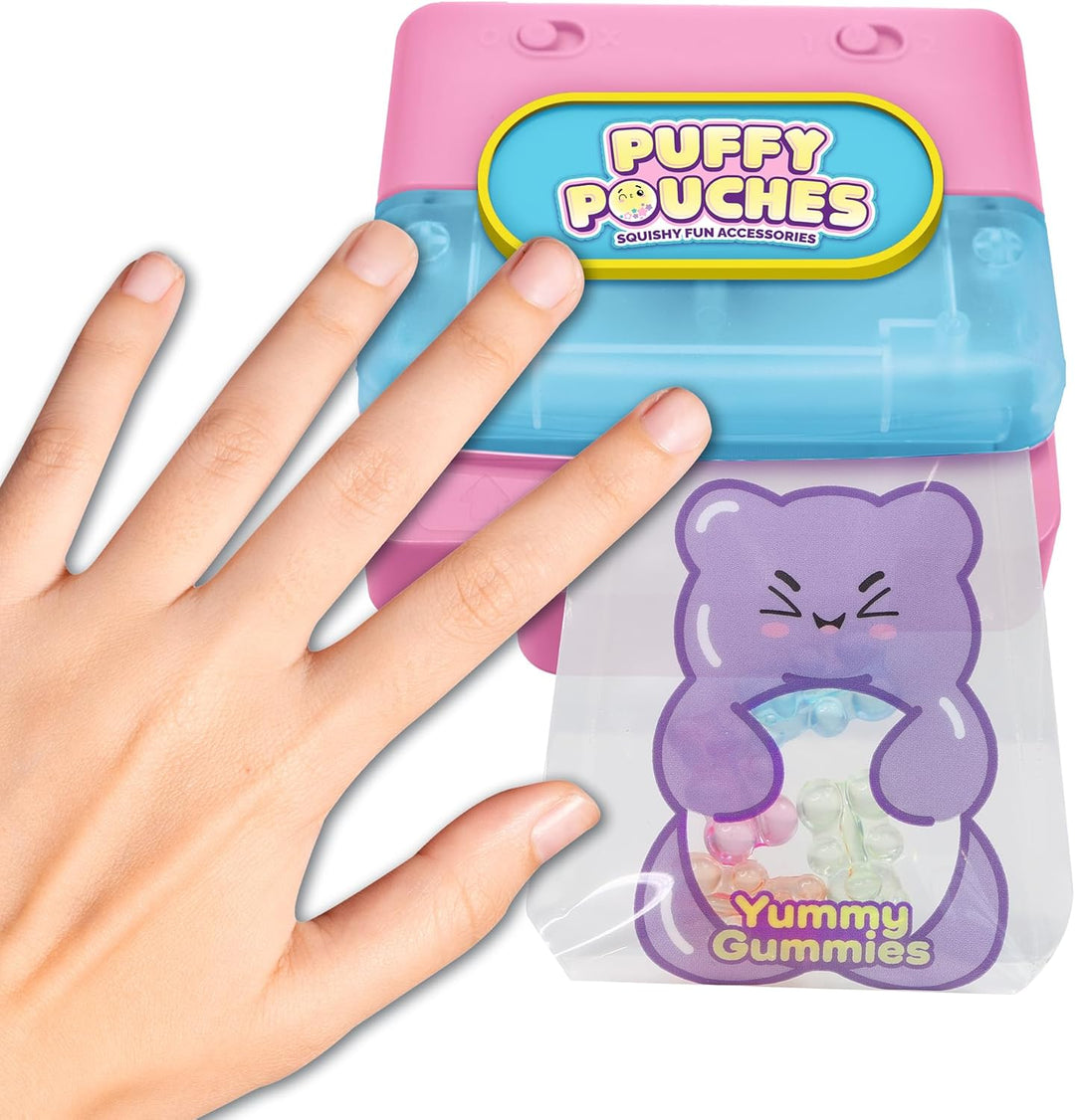 Squishy Fun Accessories Coffee Shop Set, 10 Befüllbare Beutel mit Laminator, Gelee-Füllung und Perle