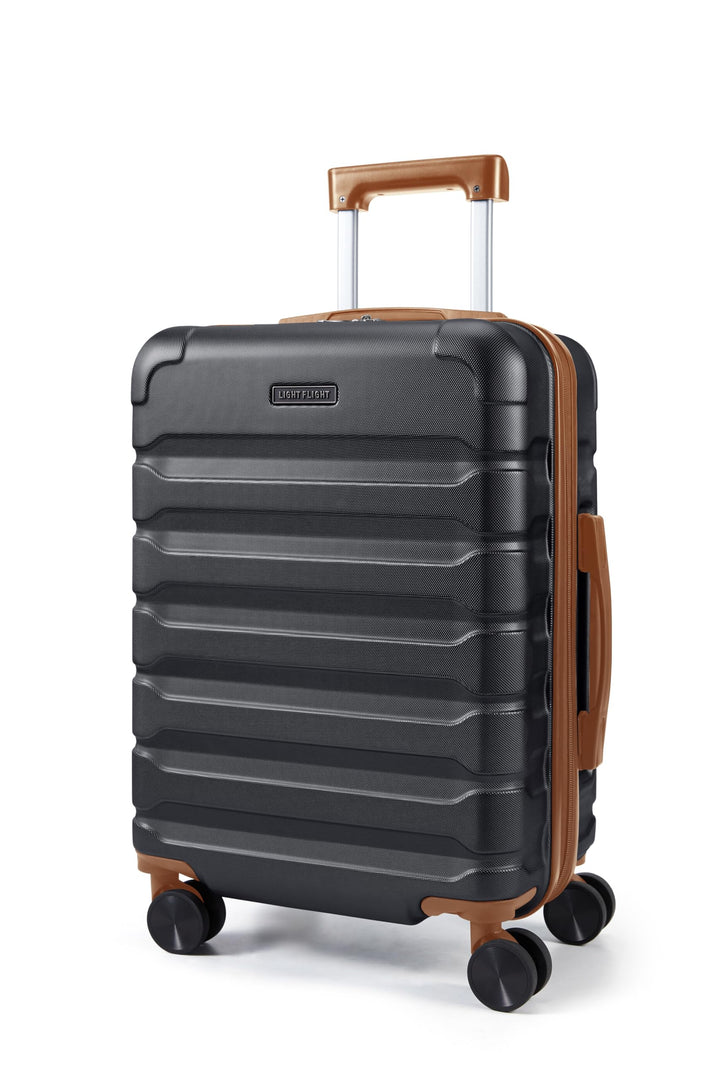 LIGHT FLIGHT Handgepäck Koffer Trolley, Erweiterbarer 33/41L Reisekoffer mit Rollen Robuster Hartsch