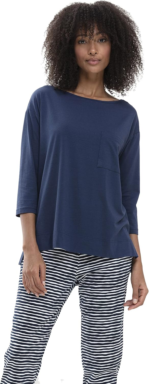 Mey Damen Shirt - Oberteil mit 3/4-Ärmeln - Night2Day Serie Liah - 16110 S New Blue, S New Blue