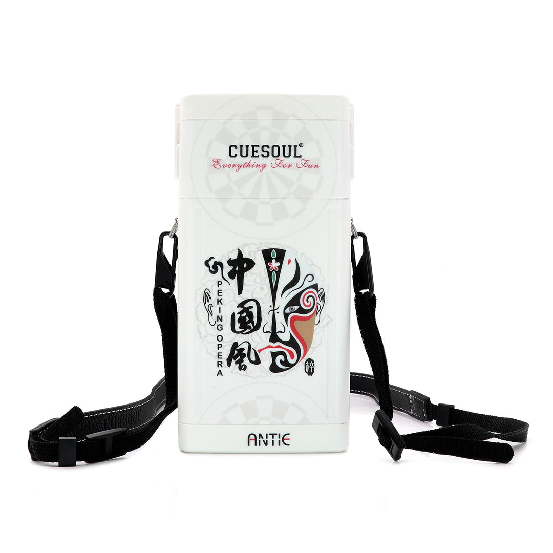 CUESOUL ANTIE Hard Dart Case für 6 Steel Tip Darts/Soft Tip Darts and Extra Dart Tips, Shafts and Fl