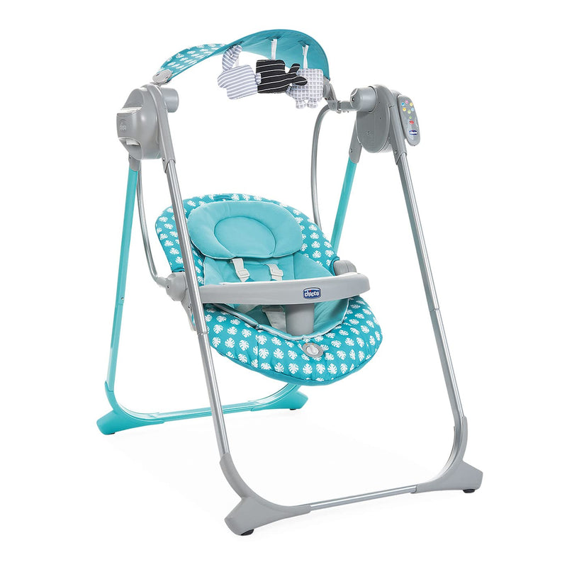 Chicco Polly Swing Up Elektronische Babywippe von Geburt bis 9 Kg, Verstellbare Babyschaukel und Aut