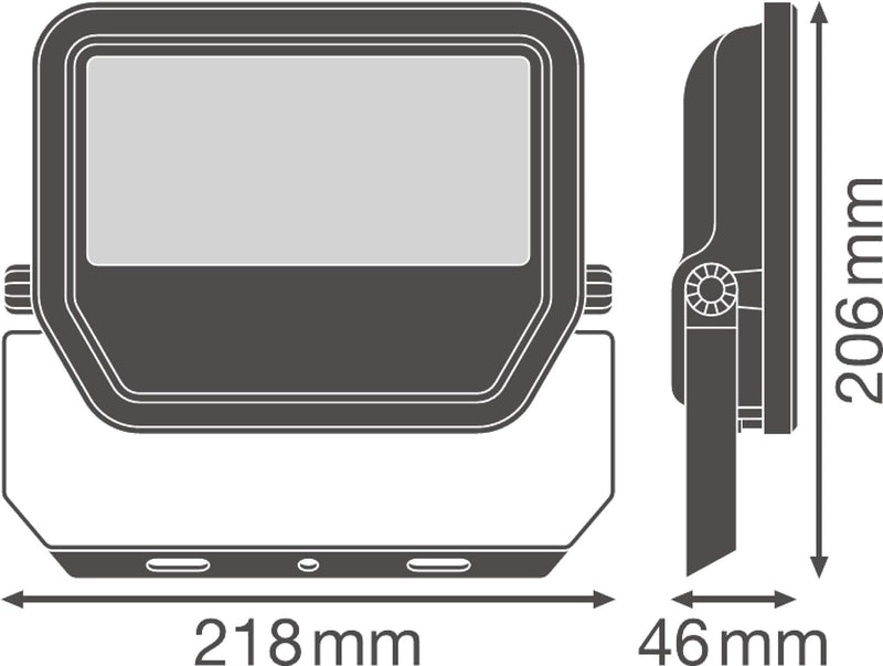 Ledvance Fluter LED: für Wand/Decke/Boden, FLOODLIGHT 50 W / 50 W, 100…277 V,4000 K, Gehäusematerial