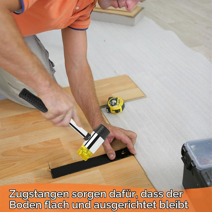 Laminatboden Set, 33 Stück Laminatboden Dichtung, Doppelseitiger Gummihammer, Robuster Gewindeschnei