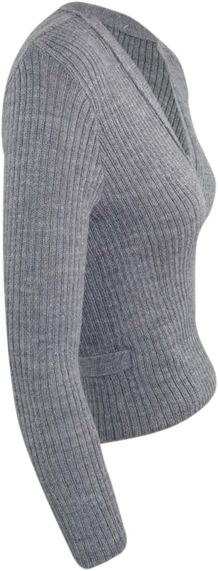 Intermezzo Mädchen Ballett Wickeljacke Langarm 6811 Jersey Elipor - Made in Spain 4 Grau, 4 Grau