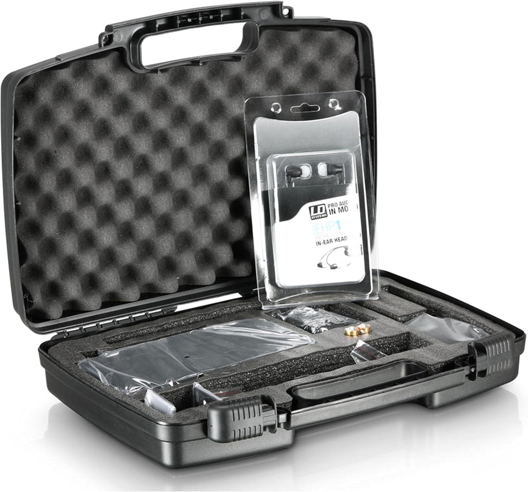 LD Systems MEI 1000 G2 - In-Ear Monitoring System drahtlos mit T Sender und BPR Empfänger, schwarz,