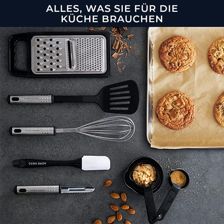 Küchenutensilien Set Kochset - Antihaft Hitzebeständiger Küchenhelfer Set - Pfannenwender Kochlöffel