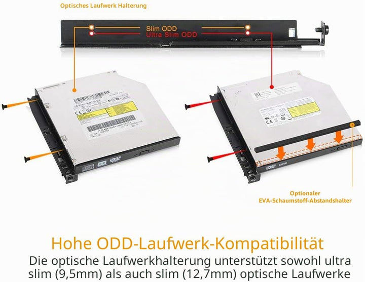 ICY DOCK ToughArmor MB602SPO-B - Wechselrahmen für 2X 2,5 Zoll SATA/SAS SSD/HDD und 1x SATA (Ultra)