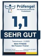 MaxFitness - Faszienrolle Set mit Wandhalterung Performance - inkl. LeanBoard & PickUp - 2 Foam Roll
