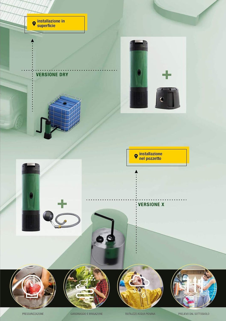 DAB ESYBOX DIVER Einphasige Mehrstufige elektronische Tauchpumpe 7 Zoll mit integriertem Wechselrich
