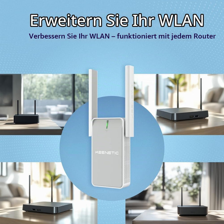 Keenetic Buddy 4 Mesh-fähiger N300-WLAN-Range-Extender mit Fast-Ethernet-Port