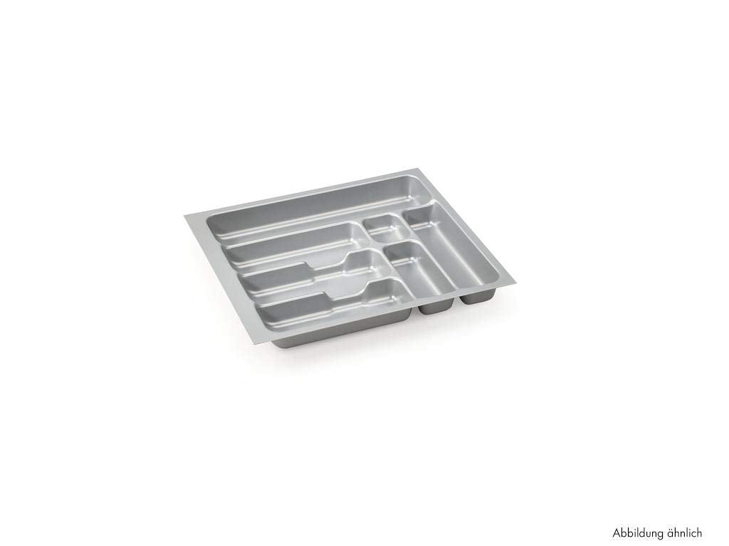 Naber Storex / Besteckeinsatz 4 für 900er Schrank / Silbergrau / 50 x 818 x 473