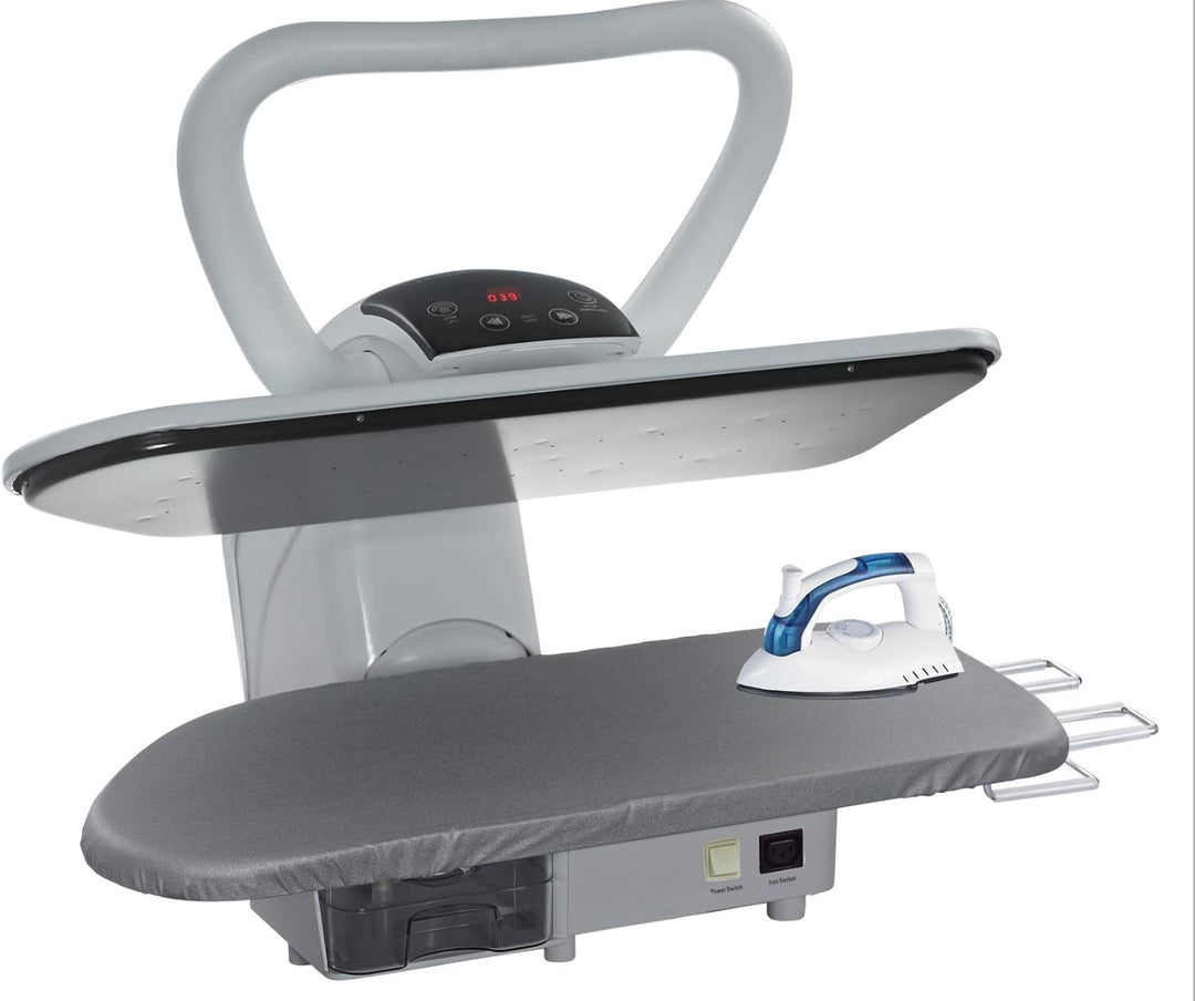 Speedypress Dampfbügelpresse 81HD, silber/schwarz, robust, professionell, 81 cm, mit Ständer