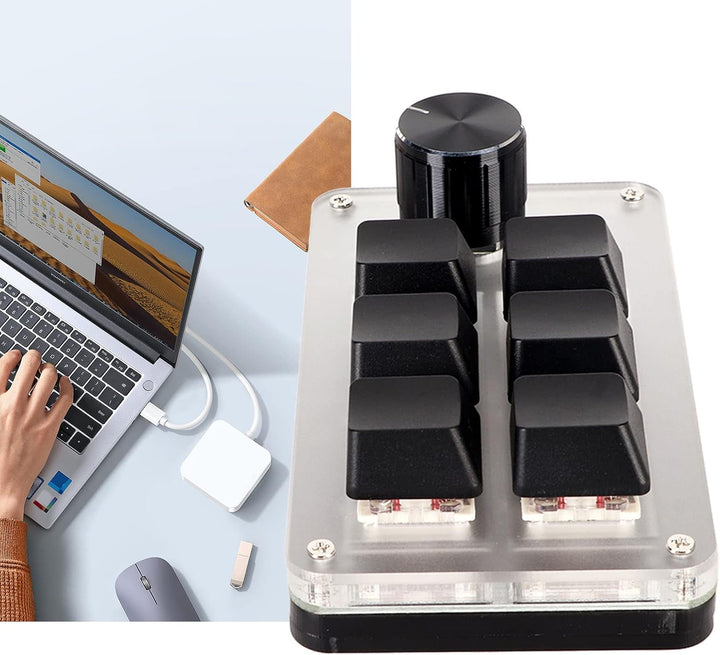 Zunate OSU Gaming Tastatur, Einhändige Makro mechanische Tastatur mit Rotem Schalter, Programmierbar