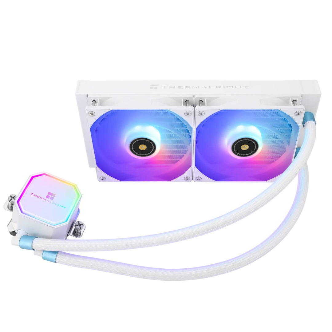 Thermalright Frozen Prism 240 White ARGB Flüssigkeit CPU Wasserkühler mit 120mm ARGB PWM Lüfter, Com