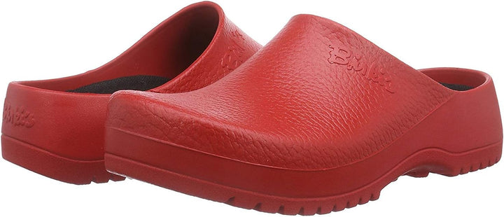 BIRKENSTOCK Super Birki PU-Clog rot nach EN ISO 20347:2012 OB E SRC rot Grösse 48 EU, 48 EU