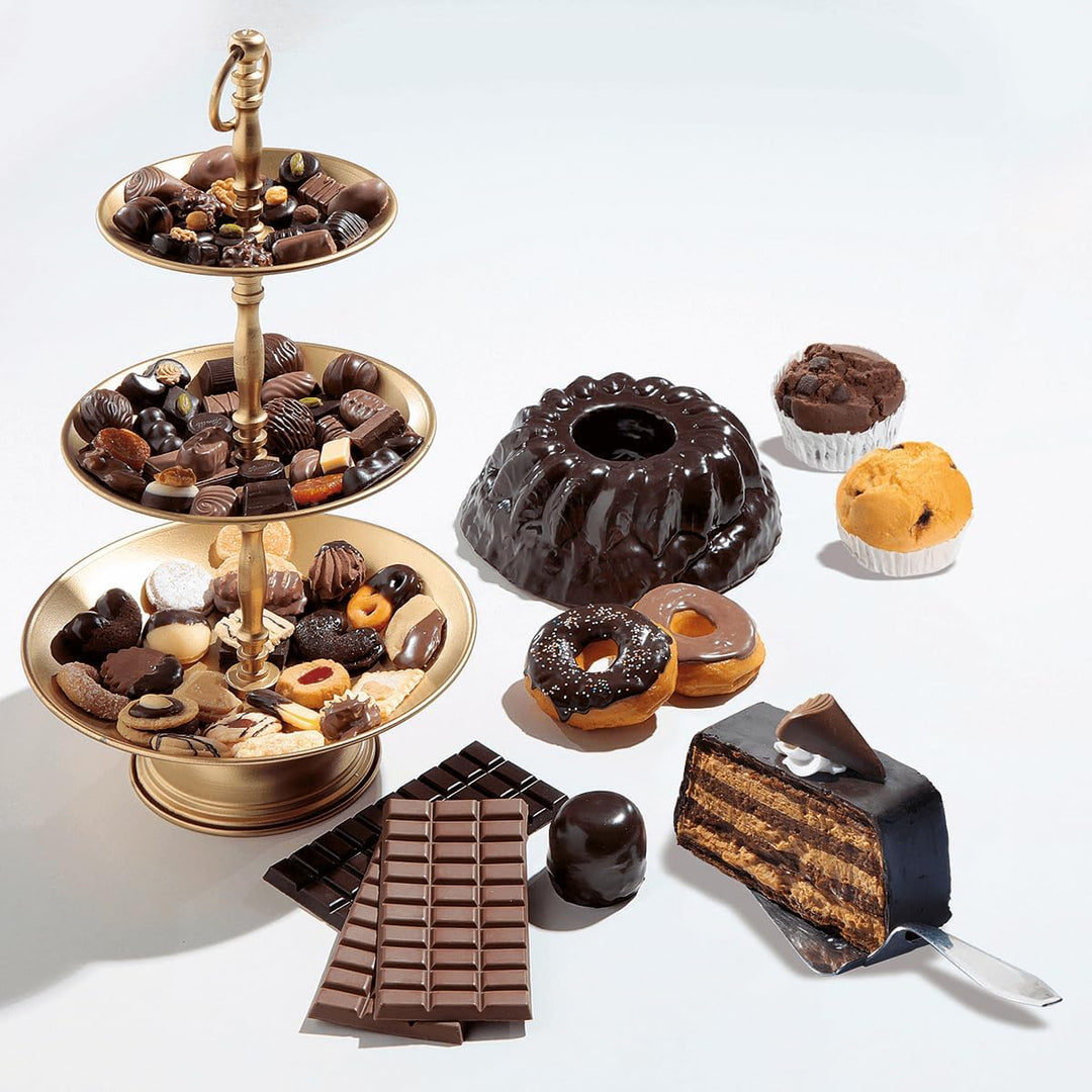 Deko Schoko Muffin Kleingebäck Lebensmittel-Attrappe, Imitat, Fake Dekoration 7 cm