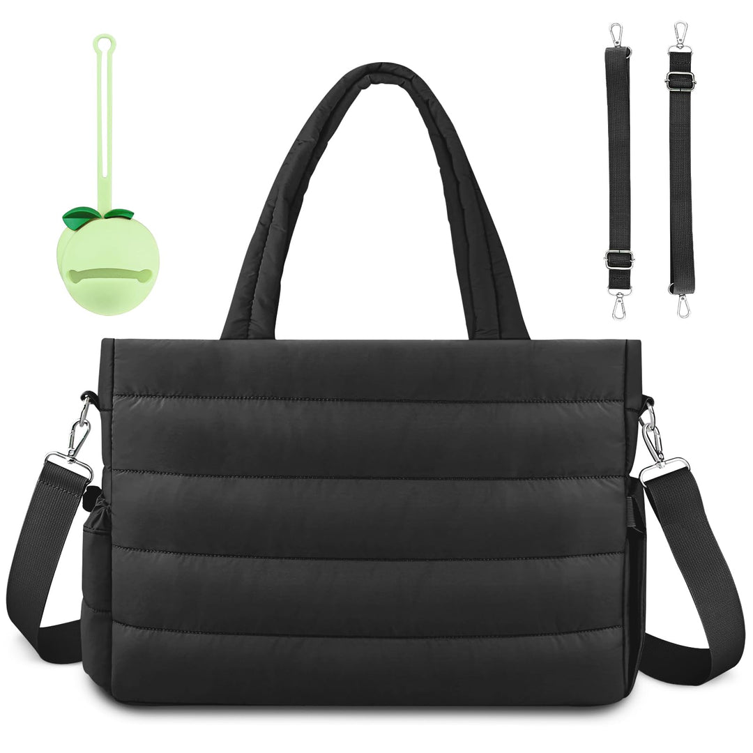 KUBYA Unisex Diaper with Pacifier Case-1 Wickeltasche Cosody Mommy Bag Schwarz, Schwarz