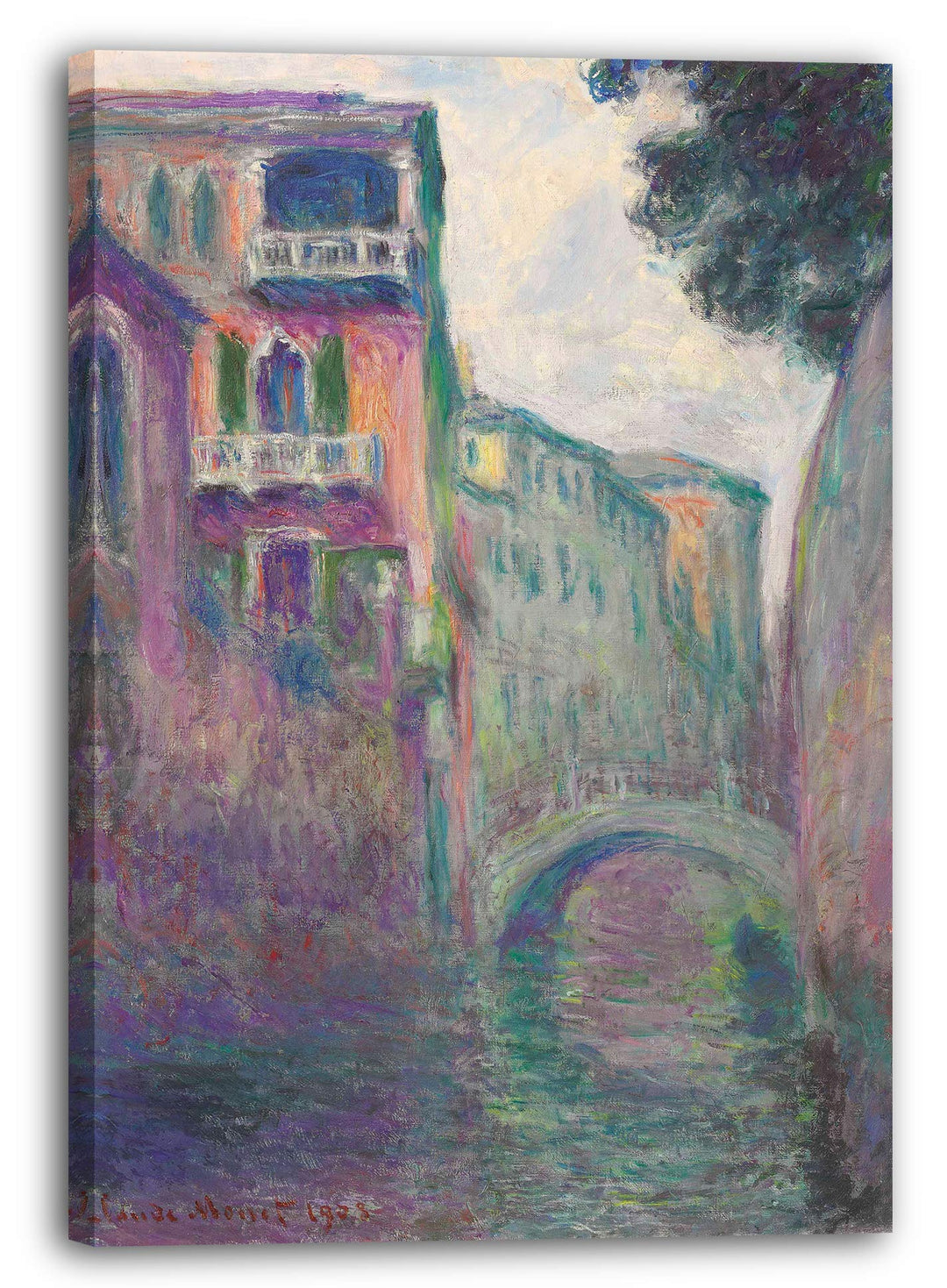 Printed Paintings Leinwand (40x60cm): Claude Monet - Der Rio de la Salute 40x60 cm, 40x60 cm