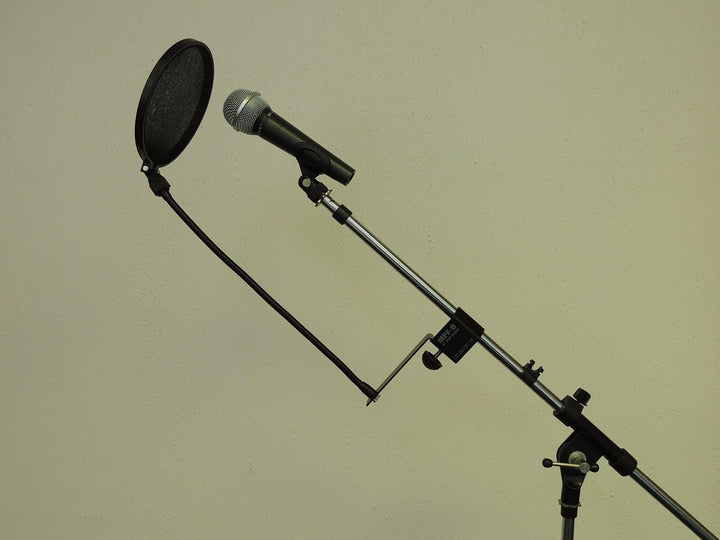 Nady MPF-6 6-Inch Clamp On Microphone Pop Filter with Flexible Gooseneck and Metal Stabilizing Arm P
