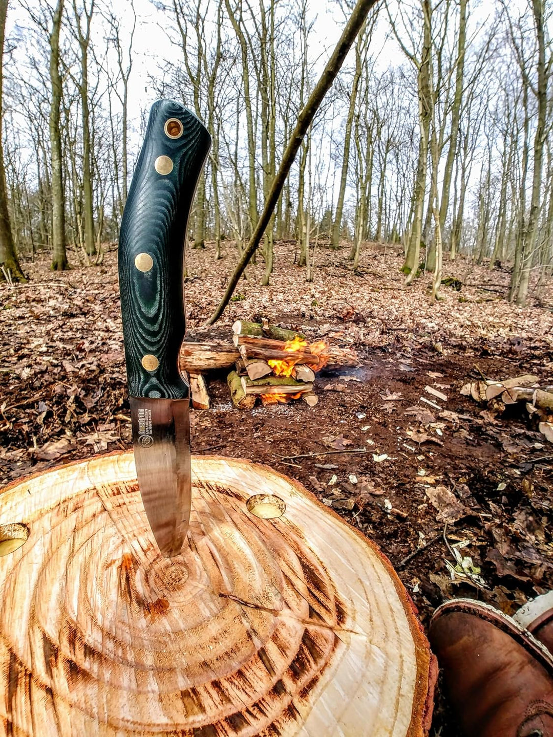 Casström No.10 Swedish Forest Knife in Green Micarta (Sandvik stainless steel)