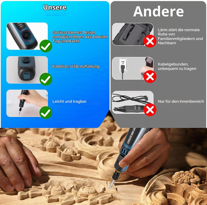 Akku Multifunktionswerkzeug Rotationswerkzeuge Multifunktionswerkzeuge Polierwerkzeug, Gravierstift
