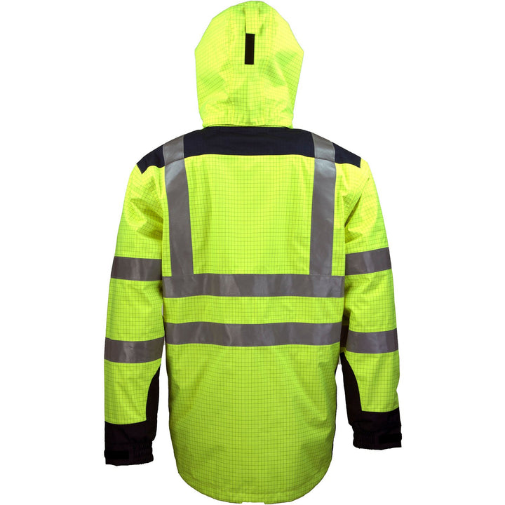 ASATEX Wetterschutz-, Flamm- und Warnschutzjacke 3850G, leuchtgelb, Gr. M, M