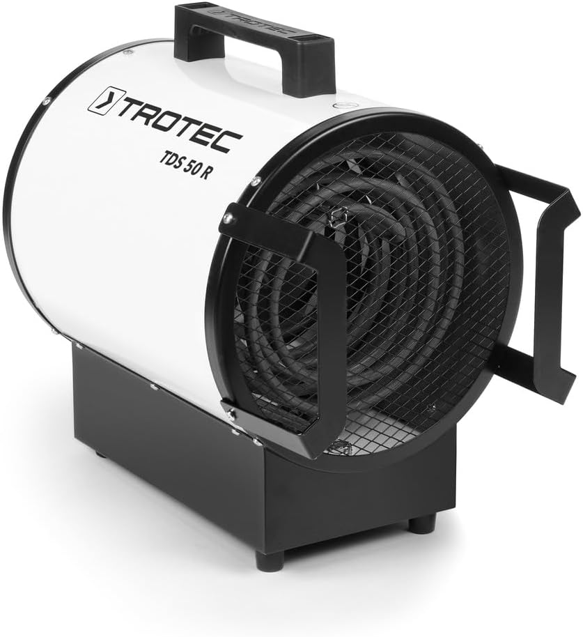 TROTEC Bauheizer TDS 50 R – Heizleistung 4,5 kW / 9 kW – Elektroheizer Luftmenge 844 m³/h – Heizlüft