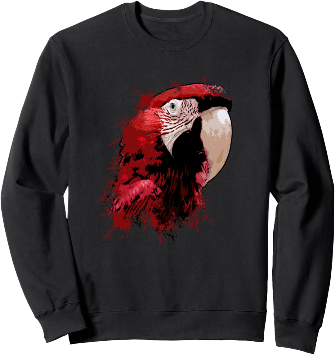 Papagei Vogel Haustier - Papageivogel Kopf Papagei Sweatshirt