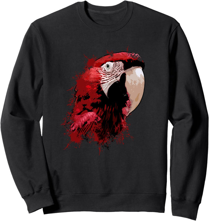 Papagei Vogel Haustier - Papageivogel Kopf Papagei Sweatshirt