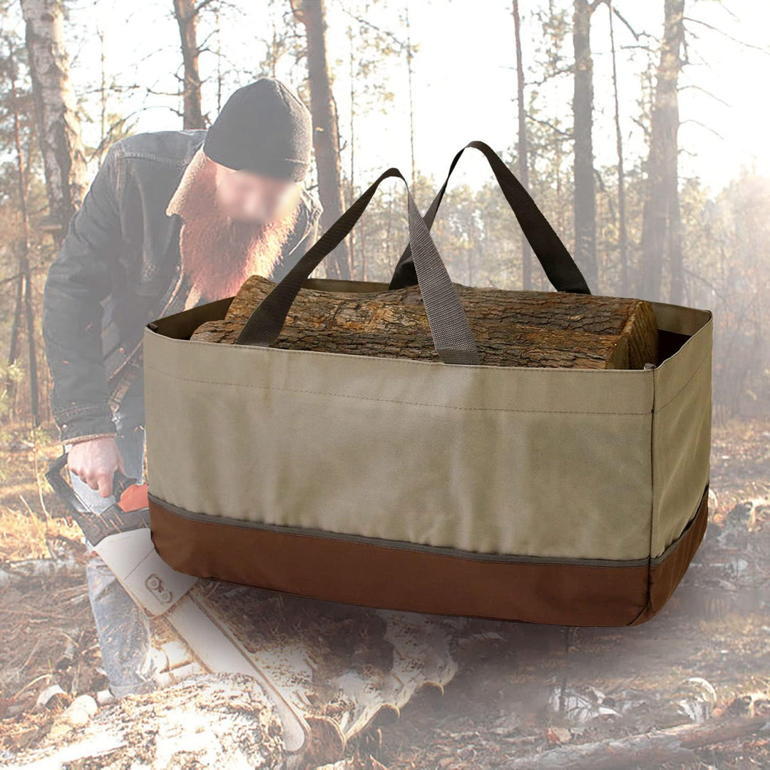Tragetasche für Kaminholz, robuste Tragetasche für Brennholz, grosse Kapazität, für Holztragen