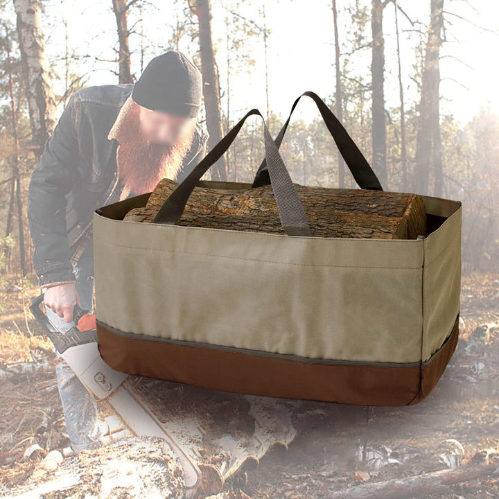 Tragetasche für Kaminholz, robuste Tragetasche für Brennholz, grosse Kapazität, für Holztragen