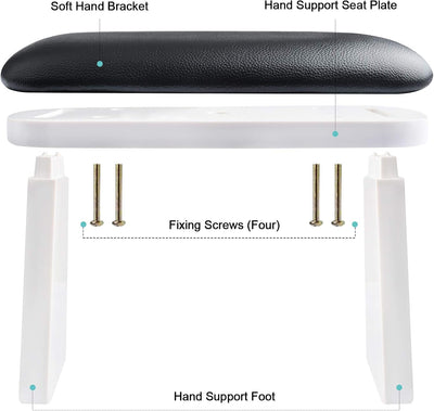 Kalolary Nail Arm Rest, Manikürekissen, verschleissfest, mit Armlehnenkissen, aus Mikrofaser-Leder,