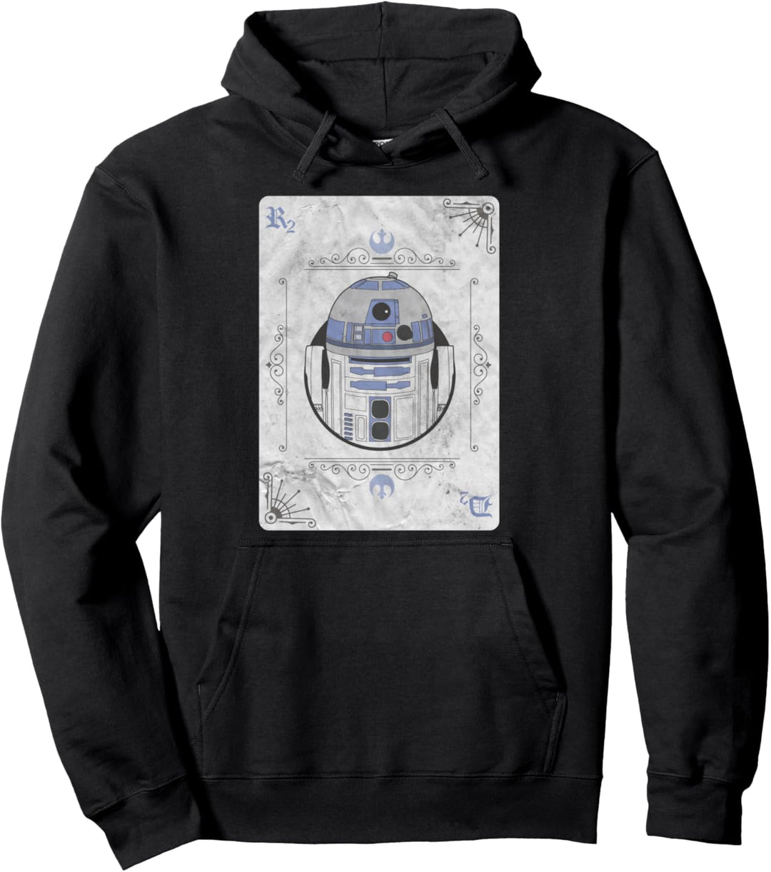 Star Wars R2-D2 Vintage Playing Card Style Pullover Hoodie
