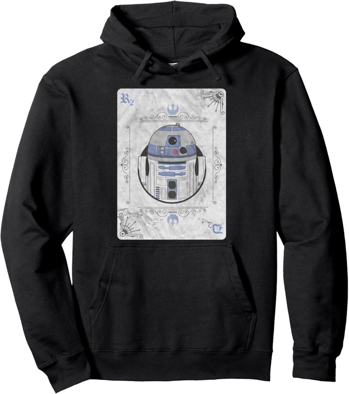 Star Wars R2-D2 Vintage Playing Card Style Pullover Hoodie