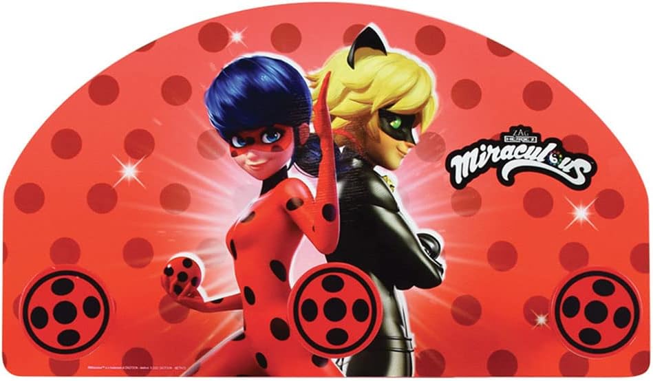 Miraculous Kinder, Fun House 713487 Ladybug Garderobe, Höhe 37 x Länge 21,5 x Tiefe 68 cm