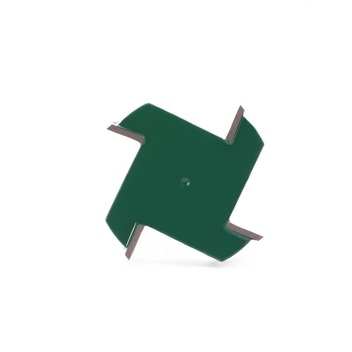 Baorder 4 Stück 6mm Schaft Spoilboard Oberflächenfräser Fräser Bit Set 4 Flügel Platten Abflachungs