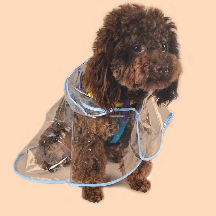 KoKoBin Regenmantel für Hunde und Katzen mit Kapuze, verstellbar, PVC, transparent, wasserdicht, ult