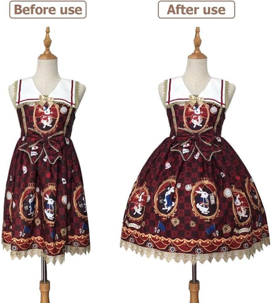 GORGECRAFT 7m X 7mm Kunststoffummantelte Stahlstäbchen Weisse Korsettstäbchen Federstahlstäbchen Zum