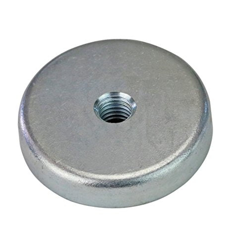 CNC QUALITÄT Dauer- Magnetfuss mit Gewinde M8 - Magnet Ø 80 mm - Magnetkraft 36 kg