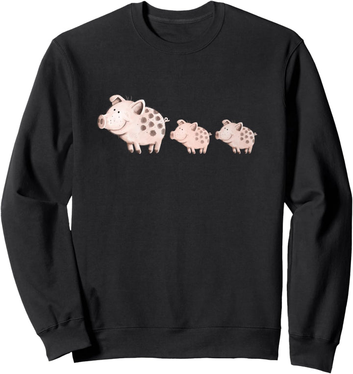 Schweine Trio I Schwein Motiv Tiermotiv I Fun Schweinchen Sweatshirt