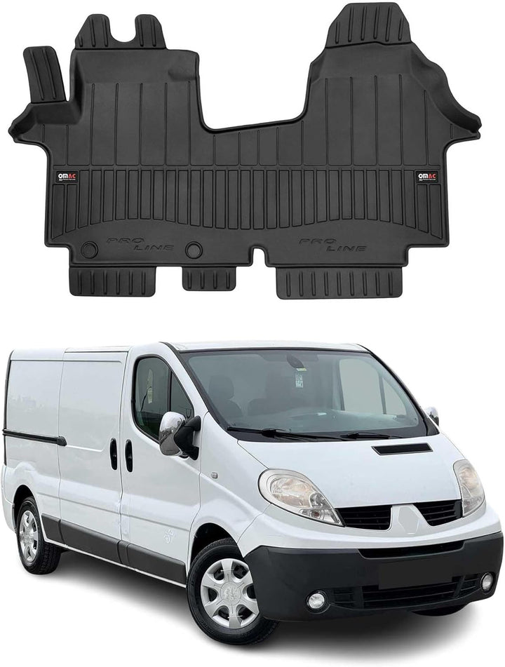 OMAC Gummi Fussmatten kompatibel mit Opel Vivaro 2001-2014 Premium TPE Automatten 1tlg