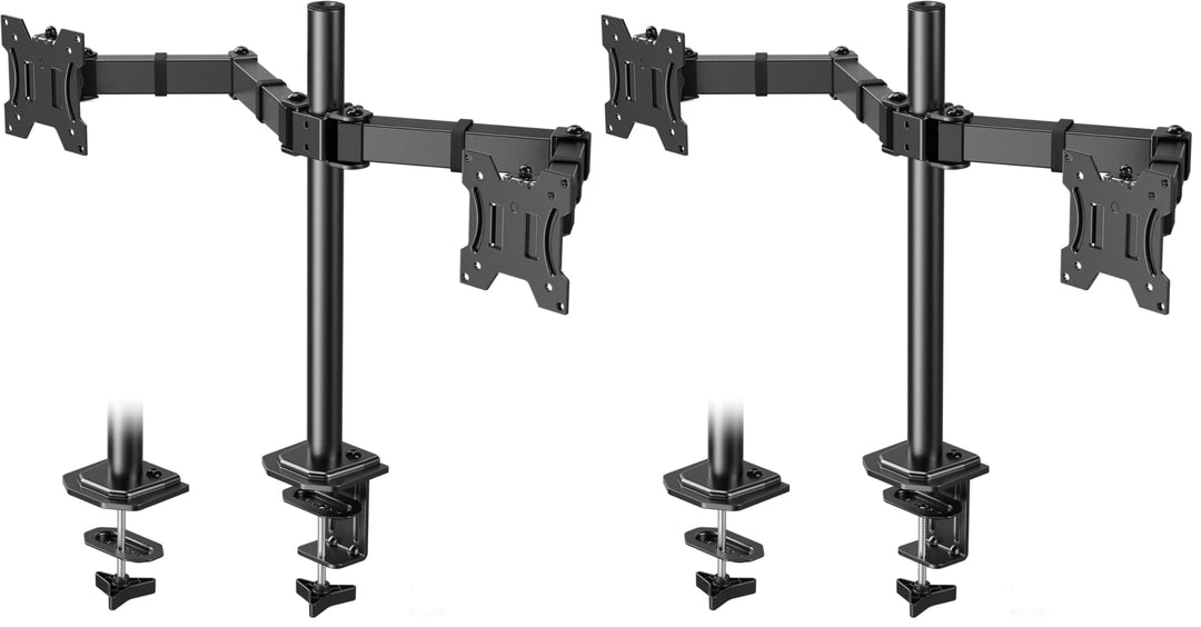 HUANUO Monitor Halterung 2 Monitore für 13-30 Zoll Bildschirme, Gaming Monitorhalterung 2 Monitore H