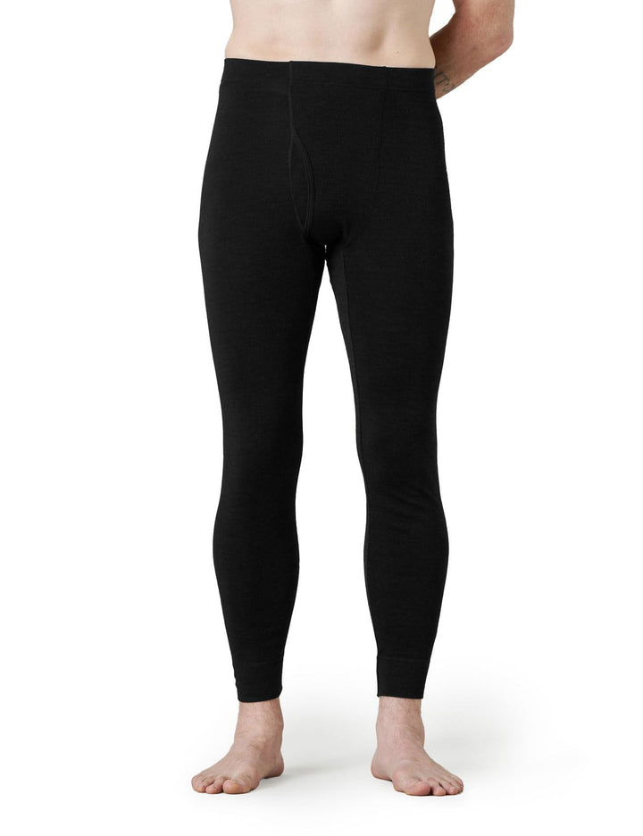 LAPASA Herren 100% Merinowolle Thermounterhosen, Premium Merino Wolle Unterhosen Thermounterwäsche (