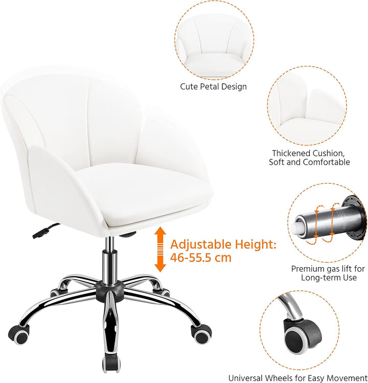 Yaheetech Schreibtischstuhl Ergonomisch Bürostuhl bis 136 kg Belastbar, Drehstuhl Höhenverstellbar C